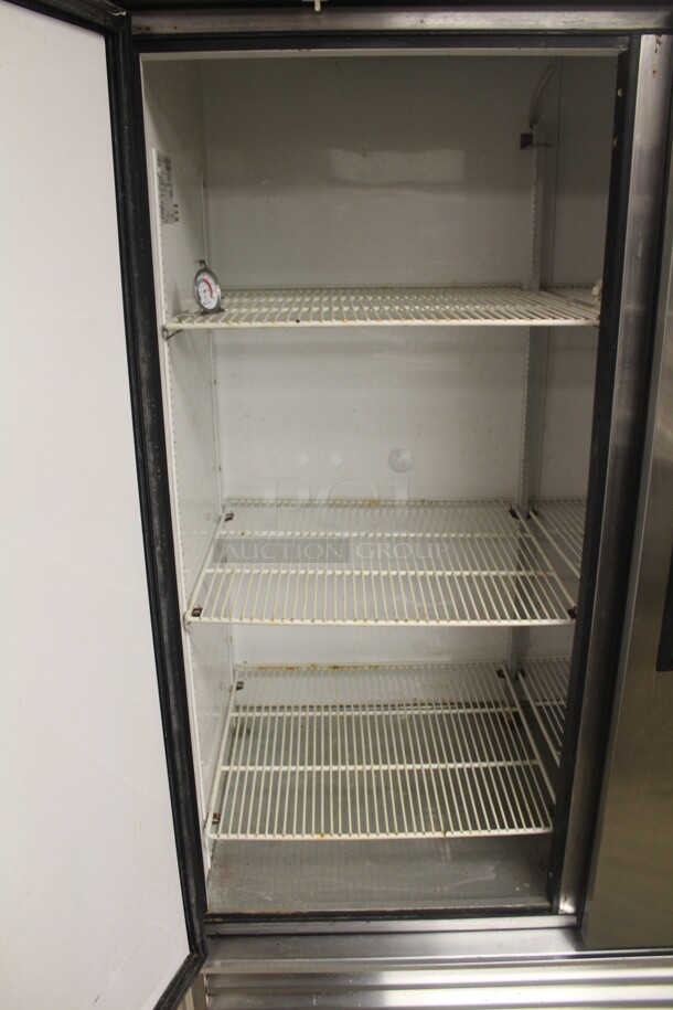 FABULOUS! True Model T-49 Commercial Stainless Steel Double Door Refrigerator/Cooler On Commercial Casters. 54x30x83. 115V/60Hz. Working When Closed! Buyer Must Remove. - Image 3 of 7