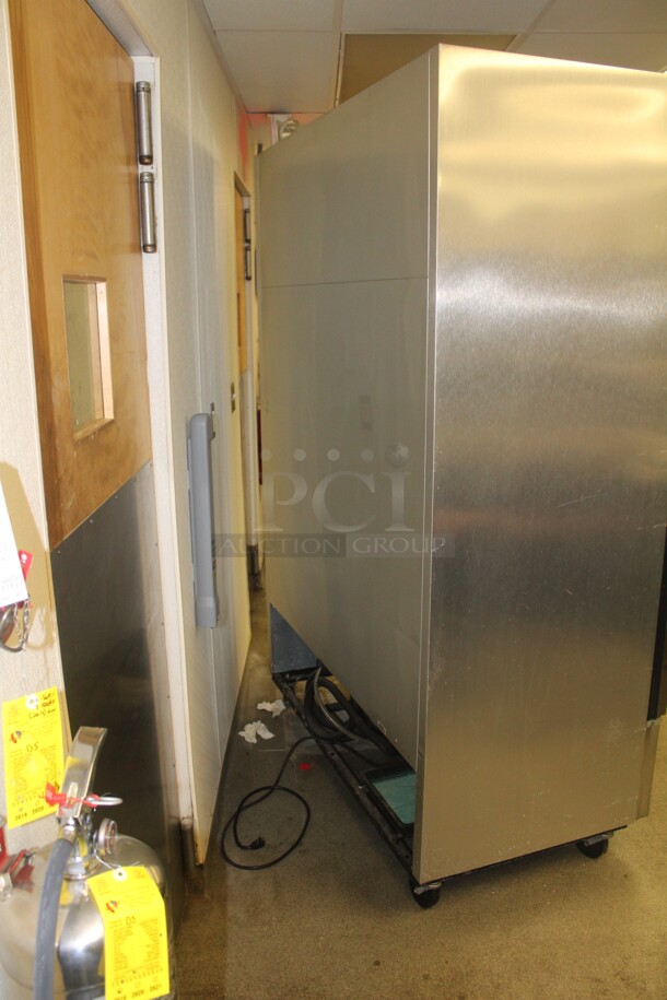 FABULOUS! True Model T-49 Commercial Stainless Steel Double Door Refrigerator/Cooler On Commercial Casters. 54x30x83. 115V/60Hz. Working When Closed! Buyer Must Remove. - Image 7 of 7
