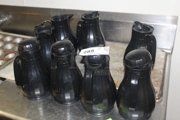 8 Plastic Coffee Serving Pitchers. 8X Your Bid. 