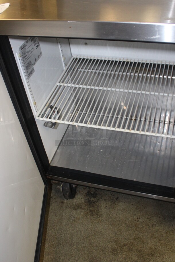 AWESOME! True Model TSSU-72-18 Commercial Stainless Steel Sandwich/Salad Prep Table On Commercial Casters With Shelves And Superior Model FD-36 Overhead Warmer. 72x31x49. 115V/60Hz. Working When Closed! Buyer Must Remove.  - Image 3 of 9