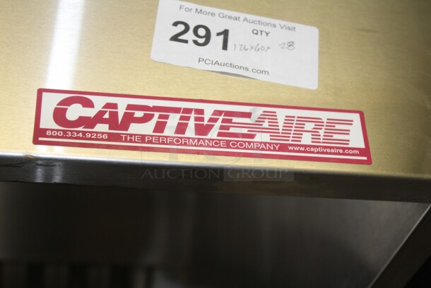 FANTASTIC! Captiveaire Commercial Stainless Steel 10.5 Foot Grease Hood. 10.5ftx5ftx2.5ft Will Be Dropped Before Pick Up Day, Buyer Must Remove From Building.  - Image 5 of 5