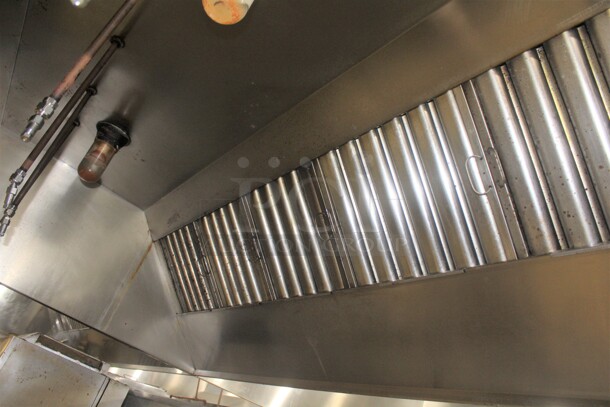 FANTASTIC! Captiveaire Commercial Stainless Steel 10.5 Foot Grease Hood. 10.5ftx5ftx2.5ft Will Be Dropped Before Pick Up Day, Buyer Must Remove From Building.  - Image 4 of 5