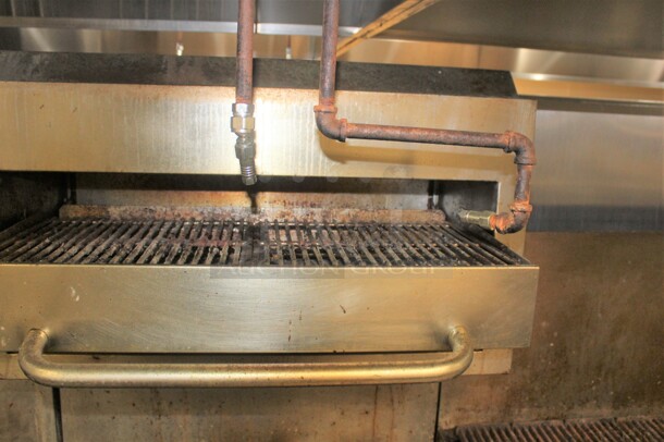 FANTASTIC! Blodgett Commercial Stainless Steel Natural Gas 6 Burner Range With Oven And Salamander. 36x39x75. Working When Closed! Buyer Must Remove.  - Image 4 of 4