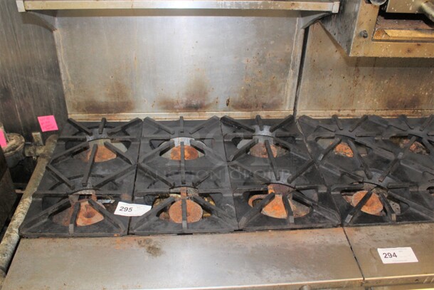 TERRIFIC! Blodgett Commercial Stainless Steel Natural Gas 6 Burner Range With Oven. 36x39x73. Working When Closed! Buyer Must Remove.  - Image 3 of 3