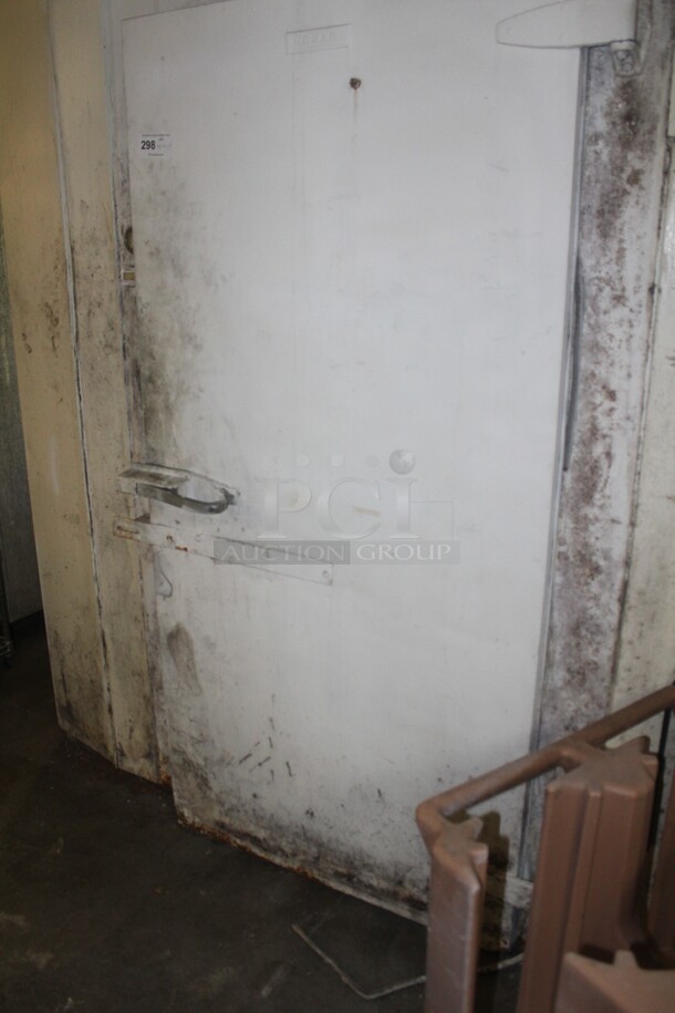 WOW! Walk In Cooler With McQuay Compressor. 6ftx12ftx7ft. Working When Closed! Buyer Must Disassemble And Remove. Racks Not Included.  - Image 1 of 4