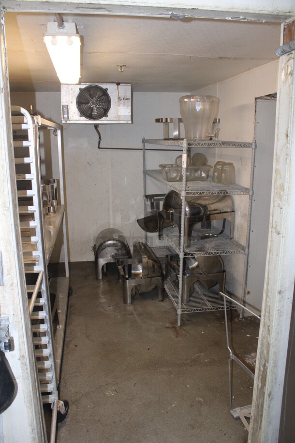 AWESOME! Commercial Walk In Freezer With Russell Model AA18-66B Condenser. 22ftx21.5ftx7ft  Working When Closed! Buyer Must Disassemble And Remove. Racks Not Included. 