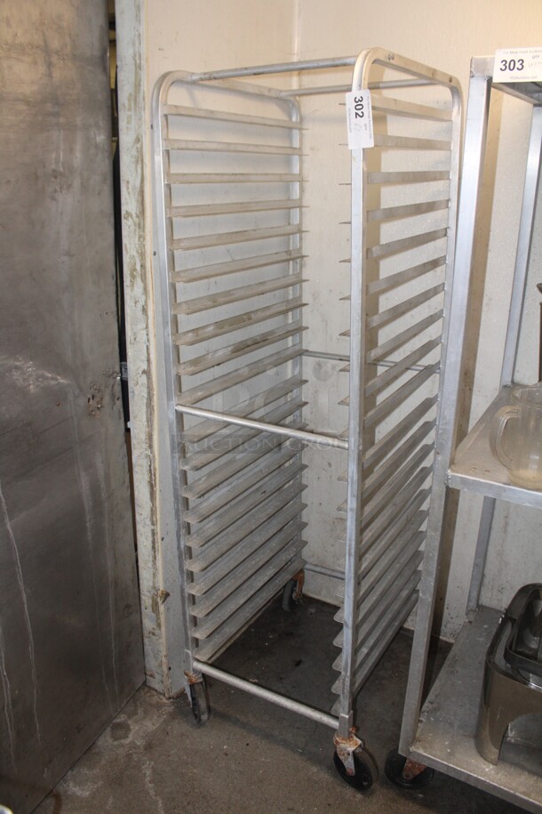 SUPER! Commercial Aluminum Speed/Pan Rack On Casters. 20x26x69