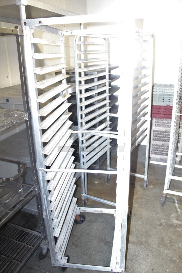 SUPER! 2 Commercial Speed/Pan Racks On Casters. 2X Your Bid! 