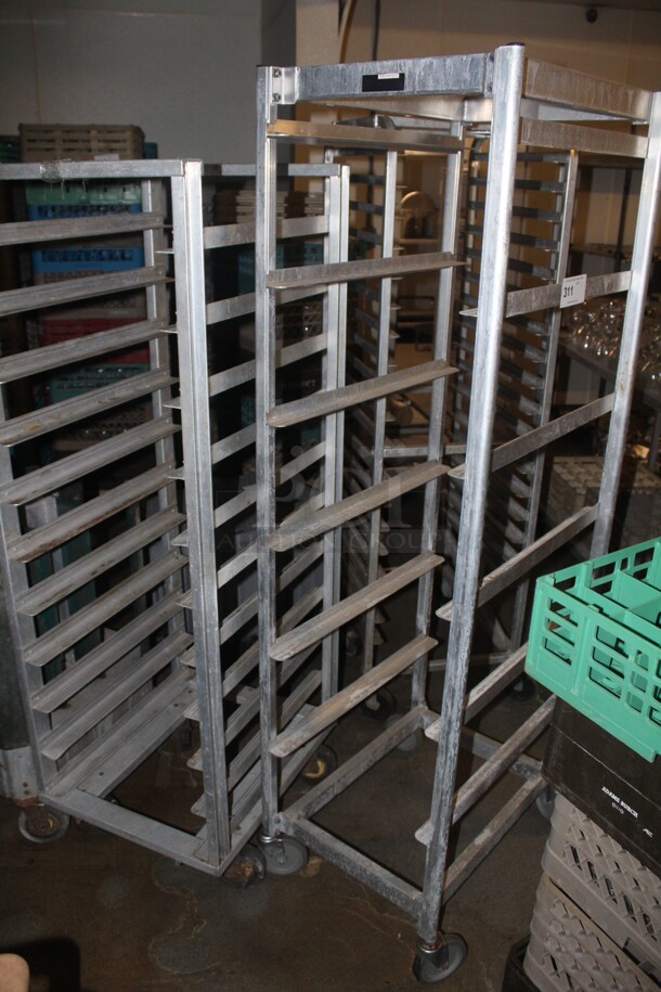 GREAT! 3 Commercial Aluminum Speed/Pan Racks On Casters. 3X Your Bid!  - Image 2 of 2