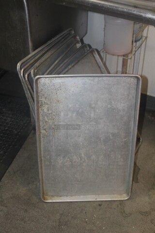 9 Commercial Full Size Baking/Sheet Pans. 9X Your Bid! 
