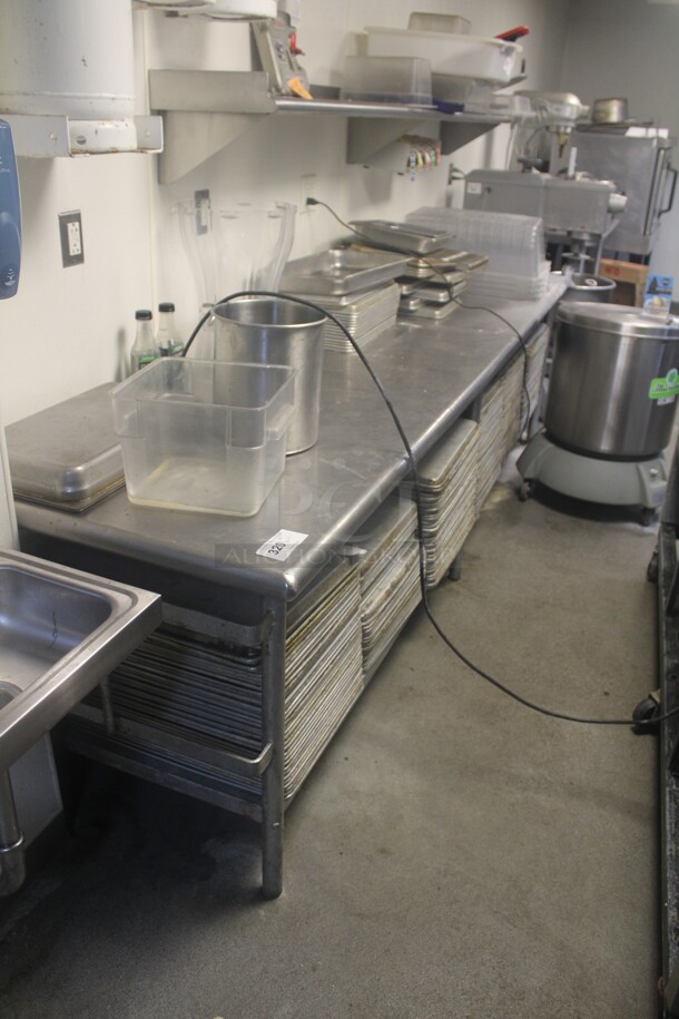 GREAT! Commercial Stainless Steel Work Table With Undershelf. Table Only. 120x29x33. Buyer Must Remove. 