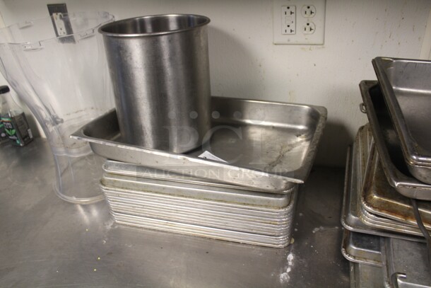 Lot Of 12 Half Size Commercial Baking/Sheet Pans And Other Assorted Items. 12X Your Bid.  - Image 4 of 5