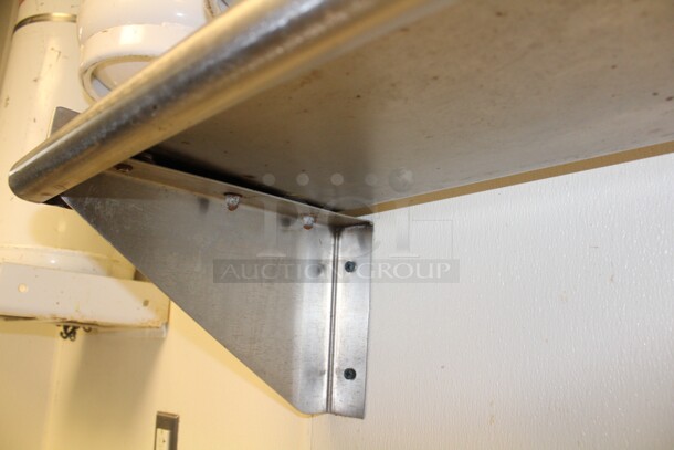 NICE! Commercial Stainless Steel Wall Mount Shelf. 101x13x11. Buyer Must Remove.  - Image 2 of 3