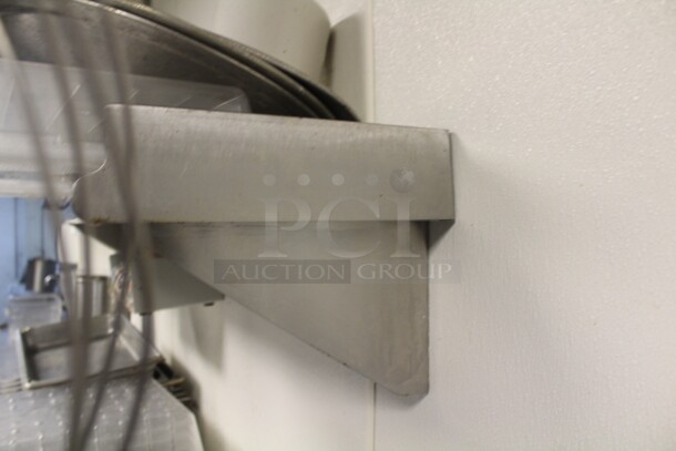 NICE! Commercial Stainless Steel Wall Mount Shelf. 101x13x11. Buyer Must Remove.  - Image 3 of 3