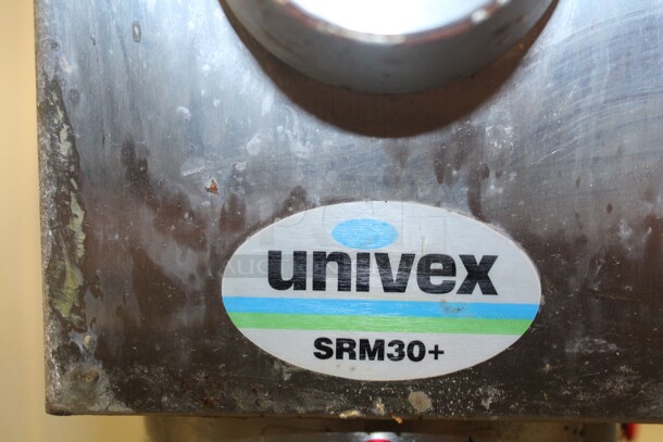 AWESOME! Univex Model SRM30+ Commercial Planetary 30 Qt. Floor Mixer With Commercial Bowl, Dough Hook, Paddle Attachment, Whisk Attachment And Bowl Guard. 20x32x48. 115V/60Hz. Working When Closed! Buyer Must Remove. - Image 3 of 7