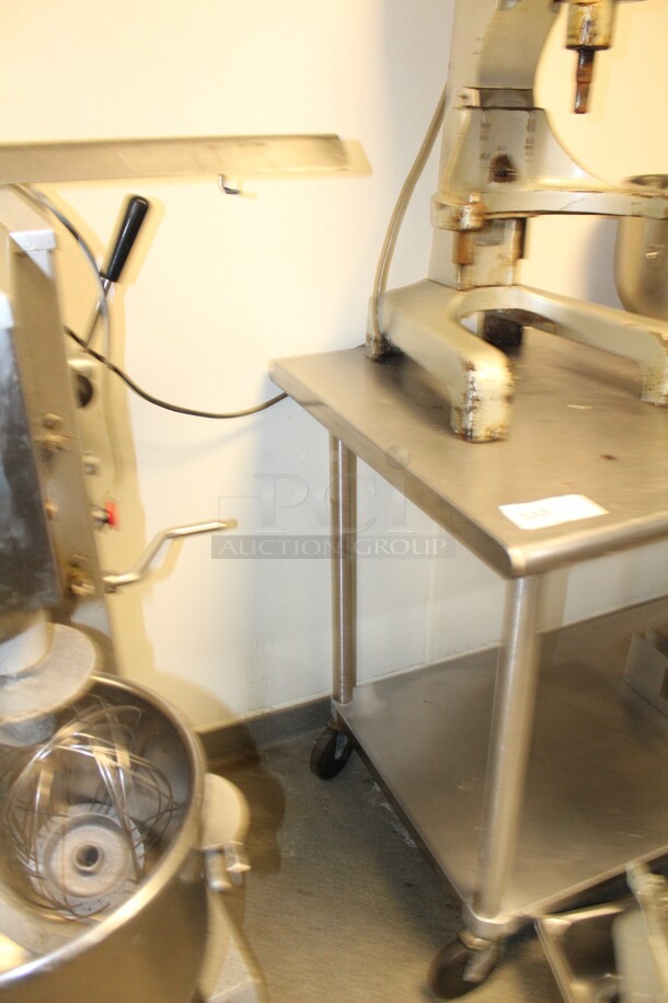 GREAT FIND! Commercial Stainless Steel Work Table On Casters with Undershelf. 48x30x36 - Image 3 of 3