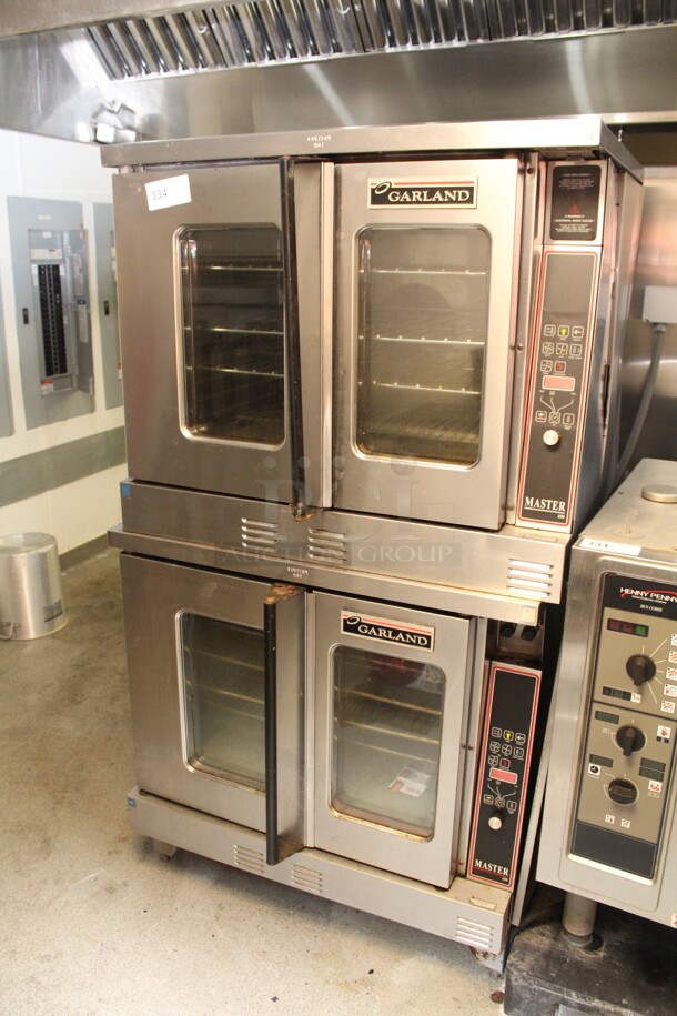 WOW! Garland Master 450 Commercial Stainless Steel Double Deck Electric Full Size Convection Oven. 38x38x71. 208V/60Hz. 1 Phase. Working When Closed! Buyer Must Remove. 2X Your Bid! 