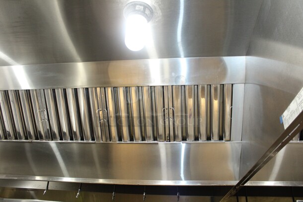 WOW! Captive Aire Model 6024 ND-2 Commercial Stainless Steel 10.5 Foot Grease/Exhaust Hood. 10.5ftx5ftx6ft. Hood Will Be Dropped Before Pick Up Day, Buyer Must Remove From Building.  - Image 3 of 5
