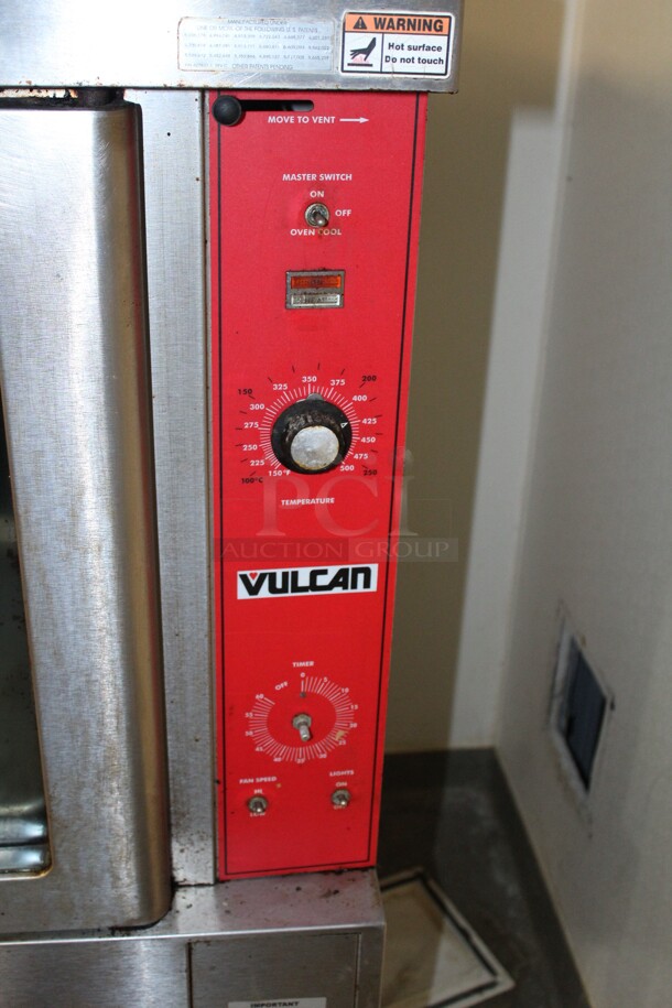 FABULOUS! Vulcan Commercial Stainless Steel Single Full Size Electric Convection Oven. 40x34x58. 208V/60Hz. 1 Phase. Working When Closed! Buyer Must Remove.    - Image 3 of 5
