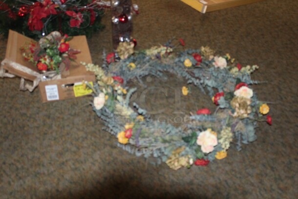 ALL ONE MONEY! Huge Lot Of Christmas Decorations Including Artificial Trees - Image 3 of 12