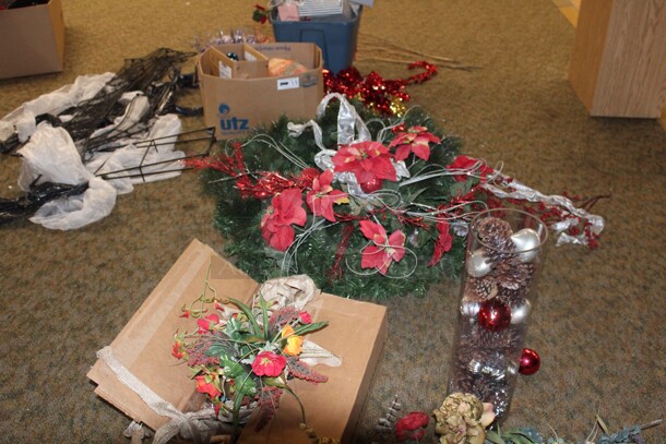 ALL ONE MONEY! Huge Lot Of Christmas Decorations Including Artificial Trees - Image 4 of 12