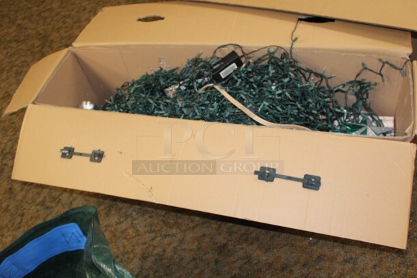 ALL ONE MONEY! Huge Lot Of Christmas Decorations Including Artificial Trees - Image 11 of 12