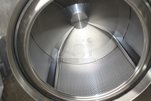 GREAT! Continental Girbau Model H2090PM21010 Commercial Stainless Steel Front Loading Washing Machine. 54x54x67. 208-240V/60Hz. 3 Phase. Per Owner, Takes A Few Times To Start But Does Wash. Buyer Must Remove.  - Image 2 of 5
