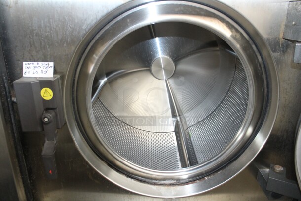 GREAT! Continental Girbau Model H2090PM21010 Commercial Stainless Steel Front Loading Washing Machine. 54x54x67. 208-240V/60Hz. 3 Phase. Per Owner, Tries To Start, But Gives Error Message. Buyer Must Remove.  - Image 2 of 4