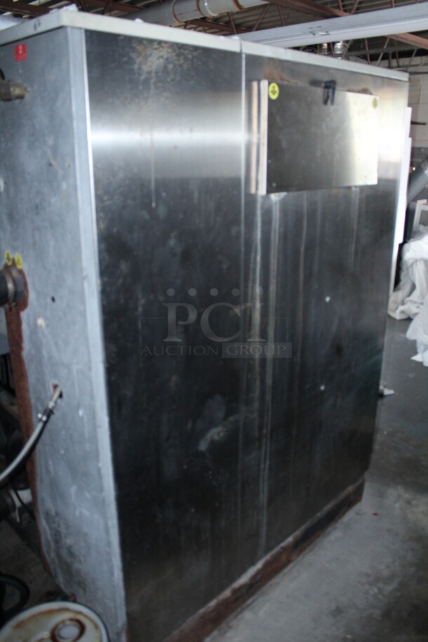 GREAT! 1 Continental Girbau Model H2090PM21010 Commercial Stainless Steel Front Loading Washing Machine. 54x54x67. 208-240V/60Hz. 3 Phase. 1 Ipso Commercial Front Loading Washing Machine. 208-240V/60Hz. Working When Closed! Buyer Must Remove. 2X Your Bid!  - Image 5 of 5