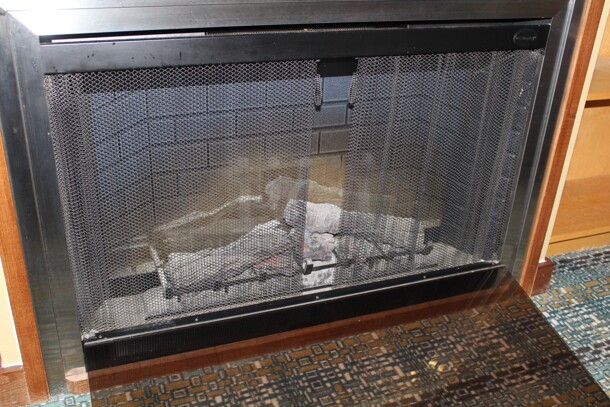NICE! Electric Fireplace Insert. 48x24x23. Working When Closed! Buyer Must Remove.  - Image 2 of 2