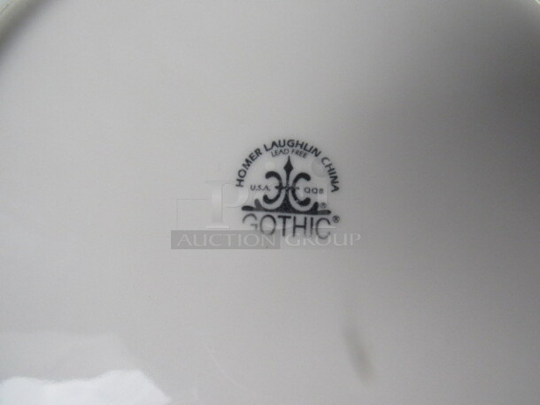 Homer Laughlin GOTHIC China 10.5 Inch Salad/Dessert Plate. 3XBID. - Image 2 of 2