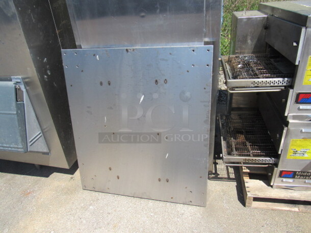 Double Stack Middleby Marshall  natural gas conveyor Pizza Oven With Stainless Steel Table And 4 LEGS, With Casters, Must Assemble Table. Model# PS536G. 61X44X63. WORKING WHEN REMOVED!!! DOUBLE STACK2 PIZZA OVENS MAKE 1 UNIT! 2XBID YOU WILL GET 1 DOUBLE STACK UNIT!!!! $27,423.00. - Image 5 of 5