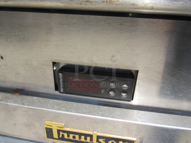 One Traulsen 1 Door Refrigerated Pizza Prep Table On Casters, With 1 Rack. Model# TS048HT. 115 Volt. 48X35X49. $9504.00. WORKING! - Image 3 of 4