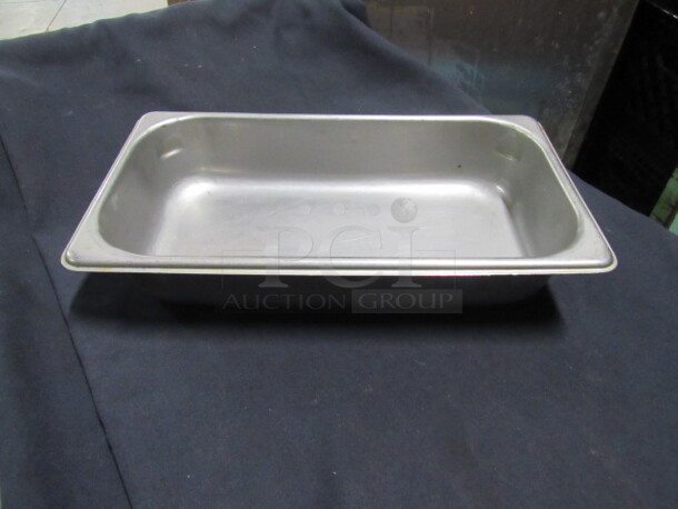 1/3 Size 2.5 Inch Deep Hotel Pan. 3XBID.