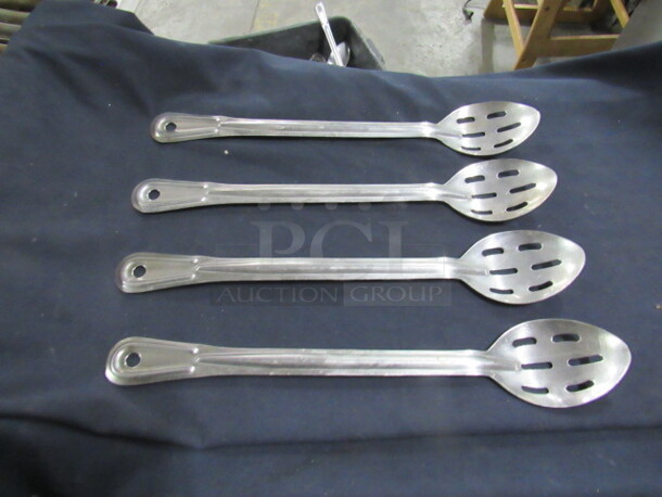 Assorted Commercial SS Slotted Spoon. 4XBID. - Image 1 of 1