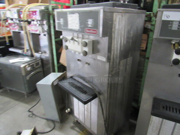 ***THIS MACHINE WAS USED FOR PARTS ONLY! NOT WORKING! One Sani Serve Soft Serve Ice Cream Machine On Casters. Model# A5271P. 208-230 Volt. 1 Phase. 24X27X59.  $19,178.02. - Image 2 of 3