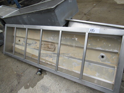 One Electric Heated Drop In Well, Will Hold 6 Full Size Pans.  81X24X10
