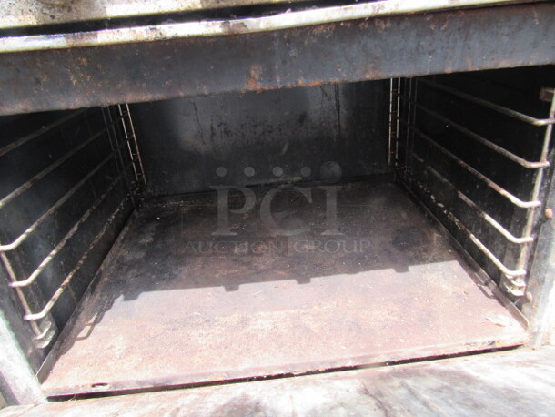 One Royal Natural Gas 10 Burner  Range With Over Shelf. 60X33X56. Unable to Test. - Image 3 of 3