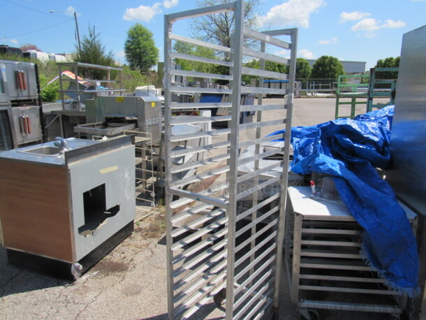 One Half Size Speed Rack on Casters. 16X22X69 - Image 1 of 1