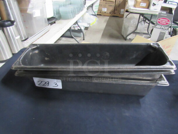Half Size Long 4 Inch Deep Hotel Pan. 3XBID. - Image 1 of 1