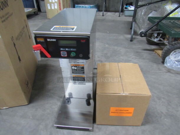 One NEW Bunn O Matic AXIOM-DV-APS-SST Coffee Brewer.