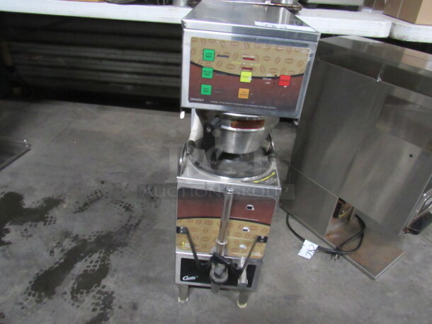One Curtis Coffee Brewer With Satellite. Model# GEM600ILD-63. 120.220 Volt. 1 Phase.