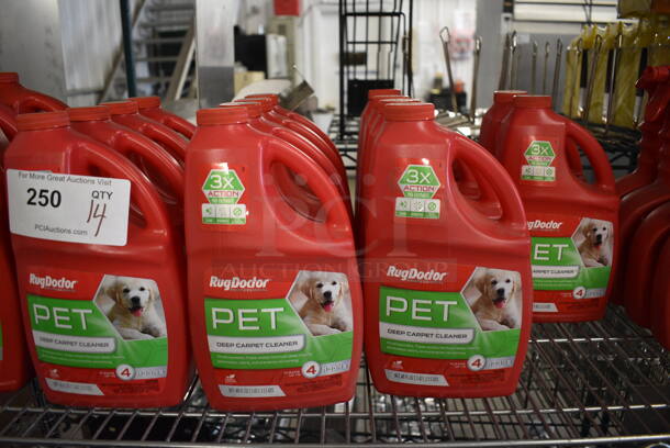 14 RugDoctor Pet Deep Carpet Cleaner Jugs. 5x3x10. 14 Times Your Bid!