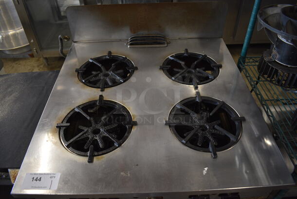 Garland Stainless Steel Commercial Propane Gas Powered 4 Burner Range w/ Oven and Backsplash. 30x32x43 - Image 2 of 10