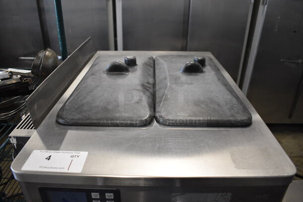 BEAUTIFUL! 2011 Stoelting Model F231-38I2 Stainless Steel Commercial Floor Style Air Cooled 2 Flavor w/ Twist Soft Serve Ice Cream Machine on Commercial Casters. 208-240 Volts, 1 Phase. 22x34x55 - Image 7 of 11