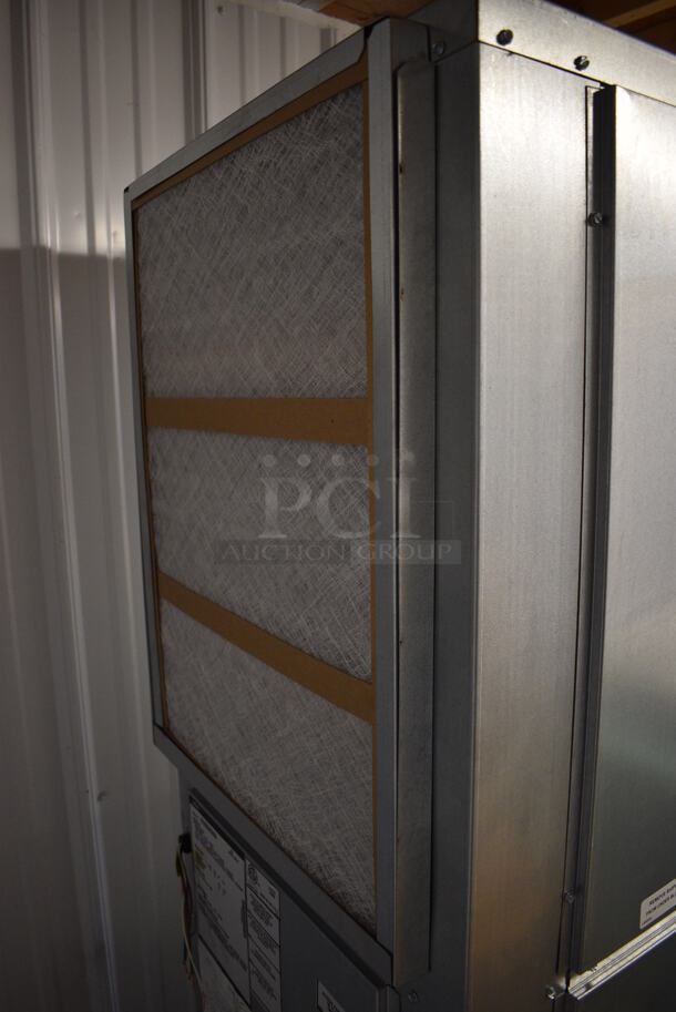 4 BRAND NEW WRAPPED ON PALLET Amana Model VHH093H04AA Metal Commercial Vertical Heat Pump. Stock Picture Used. 208/240 Volts, 1 Phase. 20x20x67. 4 Times Your Bid! - Image 4 of 12