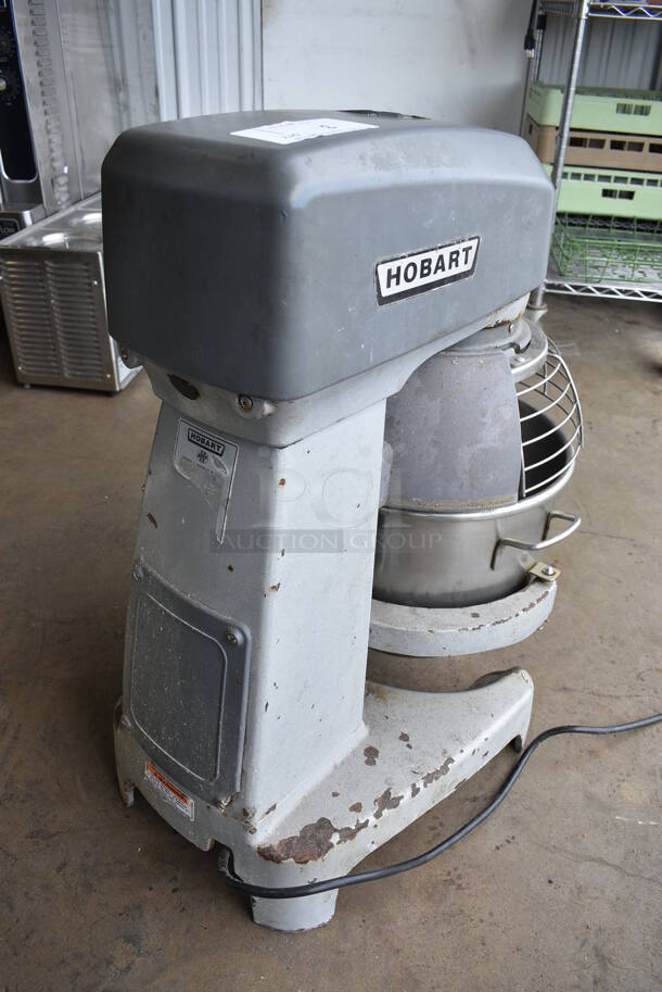 WOW! Hobart Legacy Model HL200 Metal Commercial 20 Quart Planetary Mixer w/ Stainless Steel Mixing Bowl, Bowl Guard and Dough Hook. 100-120 Volts, 1 Phase. 16x25x29. Tested and Working! - Image 8 of 12