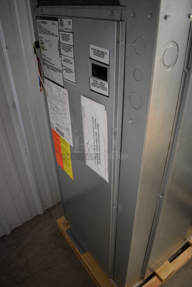 4 BRAND NEW WRAPPED ON PALLET Amana Model VHH093H04AA Metal Commercial Vertical Heat Pump. Stock Picture Used. 208/240 Volts, 1 Phase. 20x20x67. 4 Times Your Bid! - Image 5 of 12