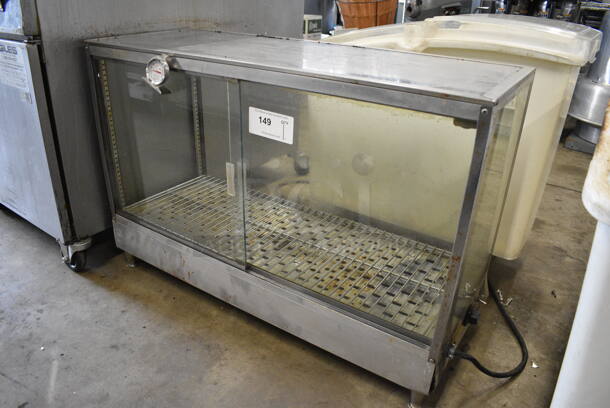 Metal Countertop Electric Powered Warming Cabinet Merchandiser. 36x14x23.5. Tested and Working! - Image 2 of 10