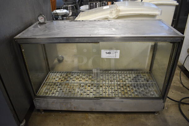 Metal Countertop Electric Powered Warming Cabinet Merchandiser. 36x14x23.5. Tested and Working!